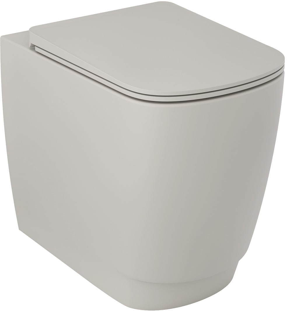 Kludi Resa S wc csésze álló perem nélkül mély öblítéssel szürke matt 27WCB03O2
