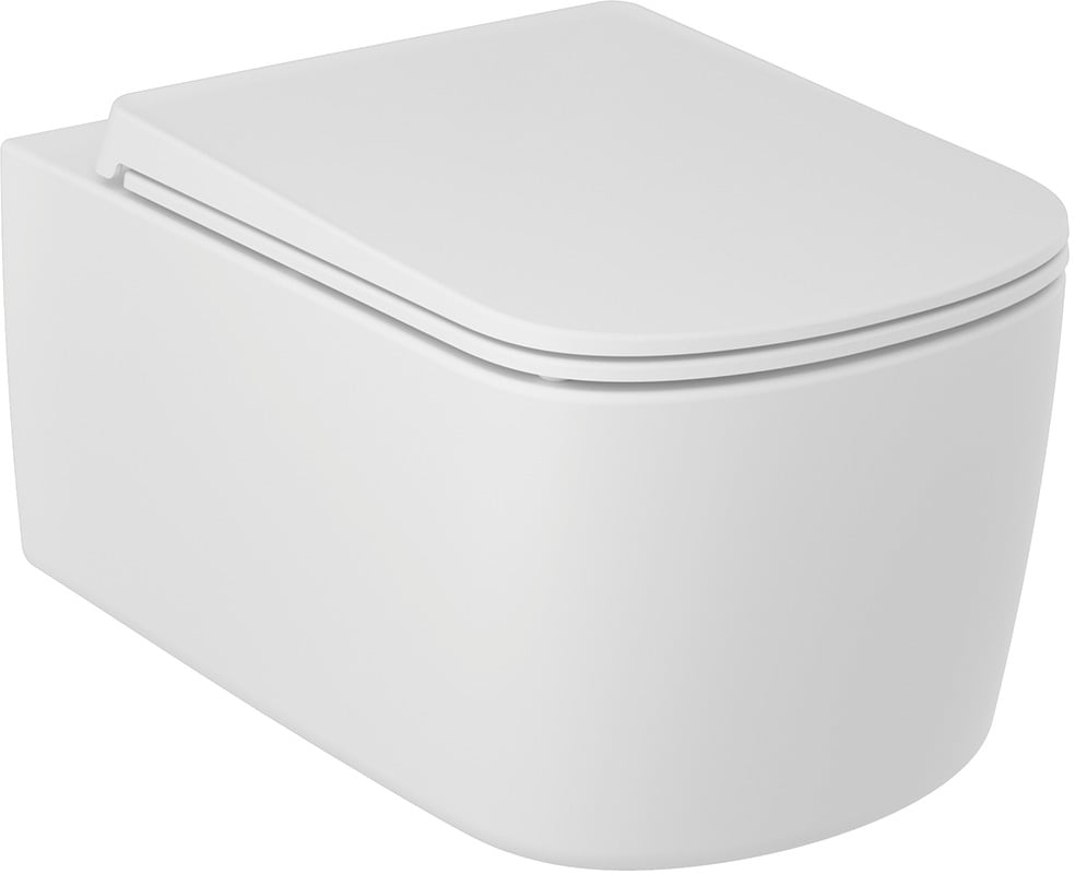 Kludi Resa S wc csésze függesztett perem nélkül mély öblítéssel fehér matt 27WCW0153