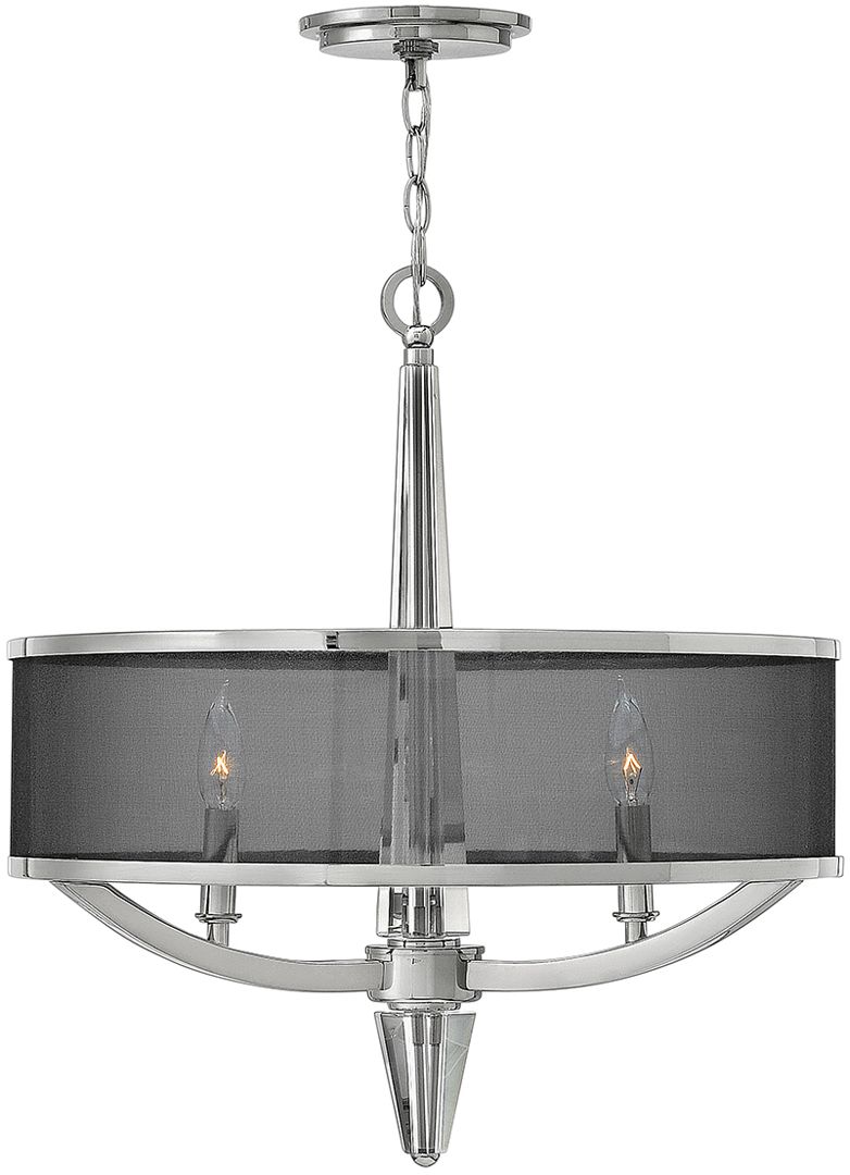 Quintiesse Ascher függőlámpa 3x60 W fekete-nikkel QN-ASCHER-3P