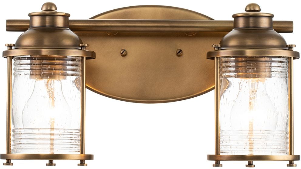 Quintiesse Ashland Bay oldalfali lámpa 2x60 W sárgaréz QN-ASHLANDBAY2-NBR-BATH