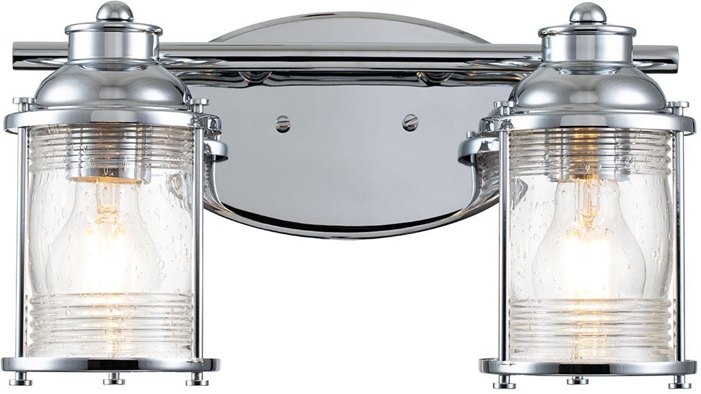 Quintiesse Ashland Bay oldalfali lámpa 2x60 W króm QN-ASHLANDBAY2-PC-BATH