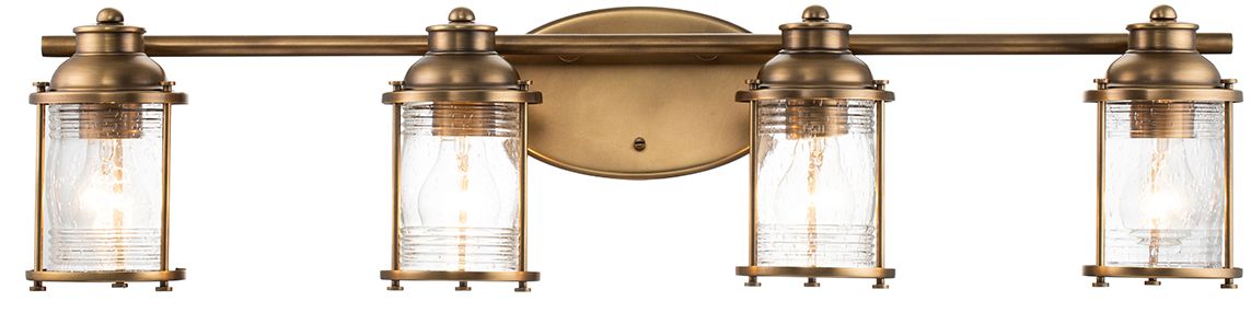 Quintiesse Ashland Bay oldalfali lámpa 4x60 W sárgaréz QN-ASHLANDBAY4-NBR-BATH