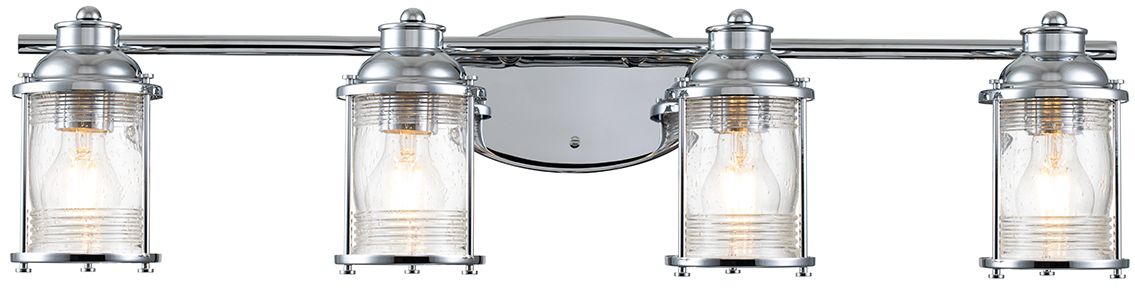 Quintiesse Ashland Bay oldalfali lámpa 4x60 W króm QN-ASHLANDBAY4-PC-BATH