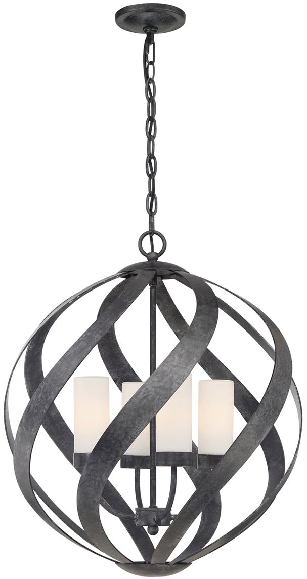 Quintiesse Blacksmith függőlámpa 4x40 W fekete-opál QN-BLACKSMITH-4P-OBK