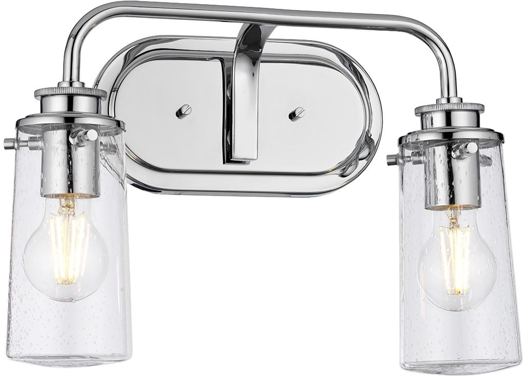 Quintiesse Braelyn oldalfali lámpa 2x40 W króm-átlátszó QN-BRAELYN2-PC