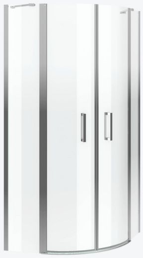 Excellent Mazo zuhanyfal 44 cm króm fényes/átlátszó üveg KAEX.3000.2P.1010.LP