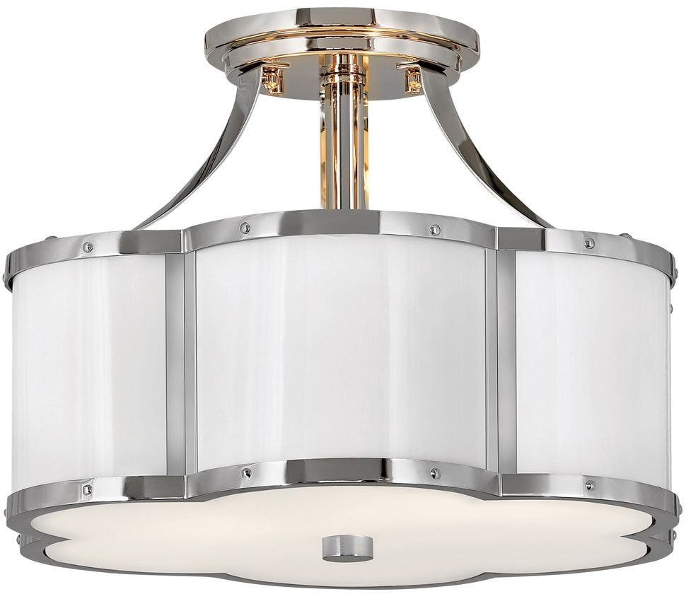 Quintiesse Chance mennyezeti lámpa 2x60 W nikkel QN-CHANCE-SF-S-PN