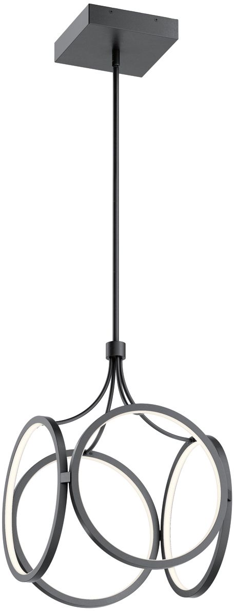 Quintiesse Ciri függőlámpa 1x45 W fekete QN-CIRI-P-MBK