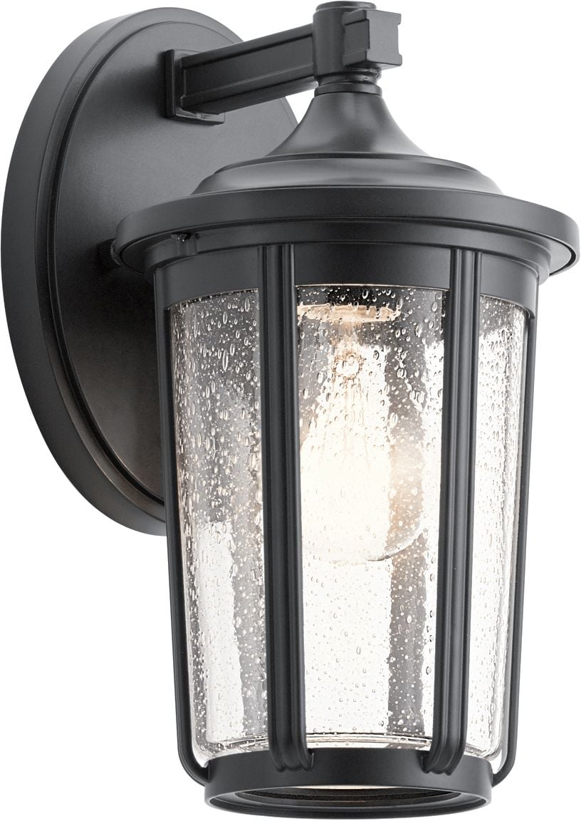 Quintiesse Felixstowe kültéri fali lámpa 1x60 W fekete-átlátszó QN-FAIRFIELD-M-BK