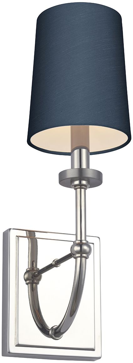 Quintiesse Felixstowe oldalfali lámpa 1x3 W króm-kék QN-FELIXSTOWE1-B