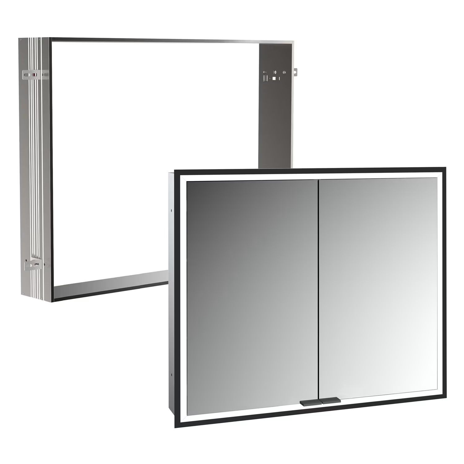 Készlet szekrény Kronenbach Cube 2.0 KB100225MB, keret rejtett tükör rögzítéséhez Kronenbach Cube 2.0 NU1000030NU