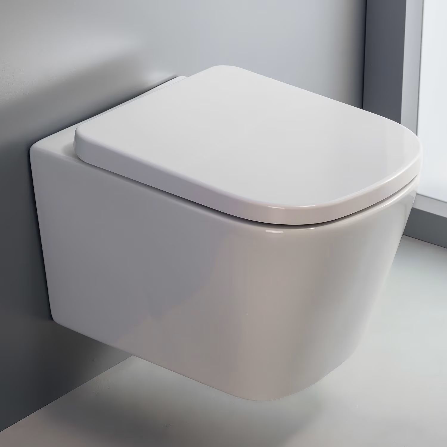 Készlet WC csésze Kronenbach Cube KB15500CU, WC ülőke Kronenbach Cube KB94500CU