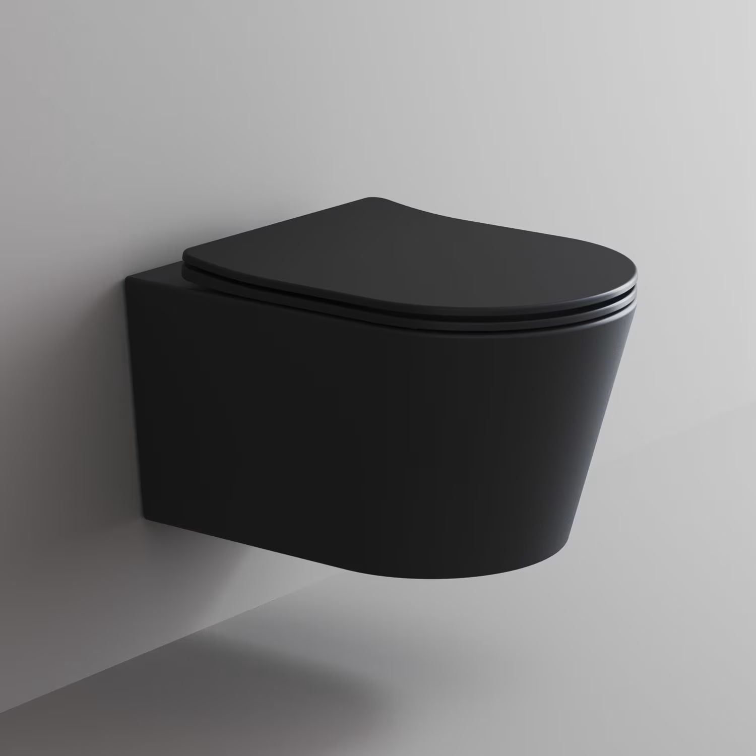 Készlet WC csésze Kronenbach Tube KB100082MB, WC ülőke Kronenbach Tube KB100083MB