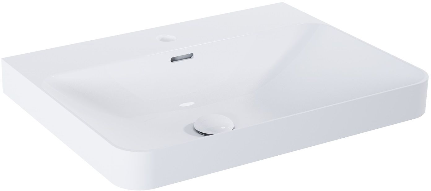 Elita Soft mosdótál 61x46.1 cm négyszögletes beépíthető fehér RE040060118060