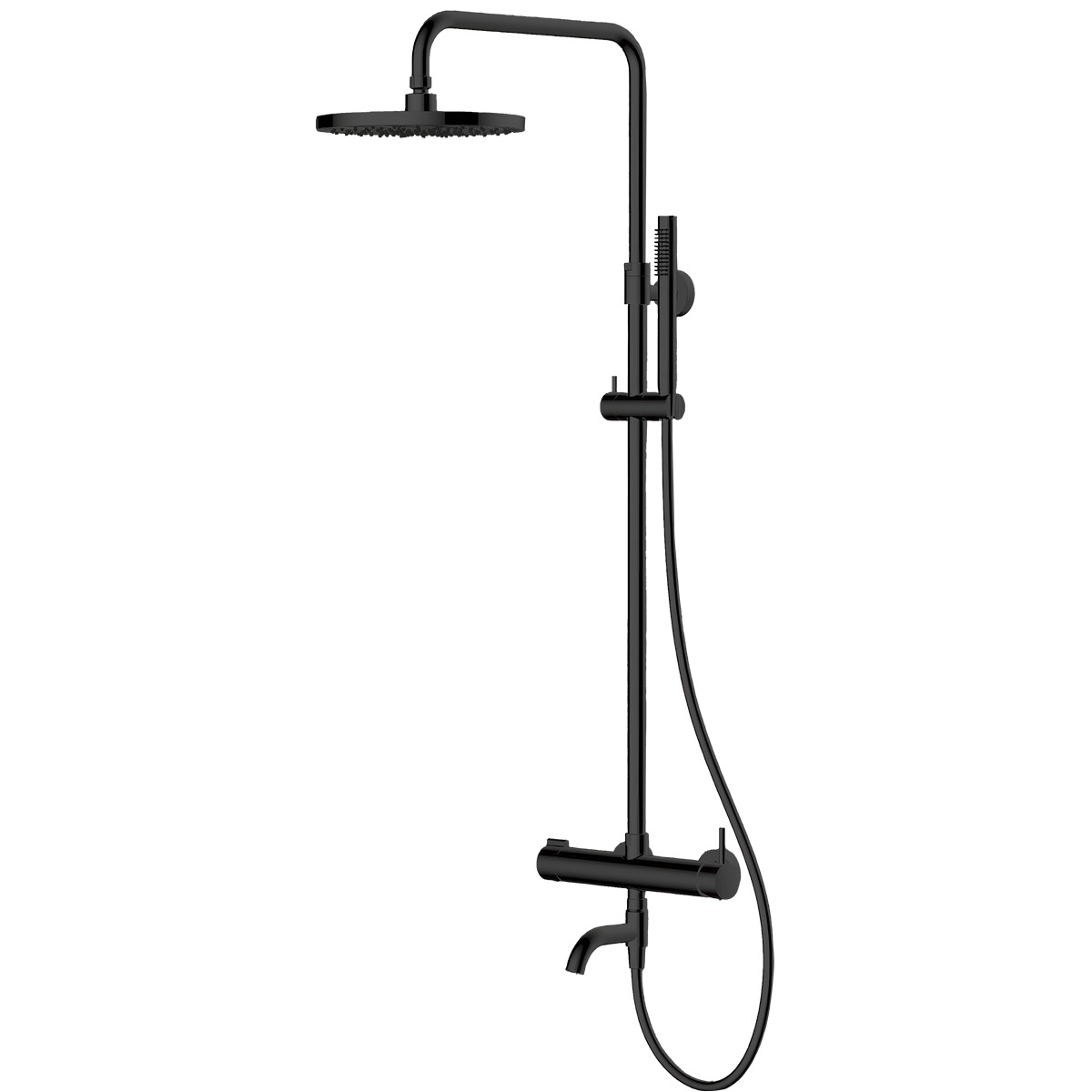 Készlet zuhany készlet Oltens Molle 36504300, kifolyócső csaptelep Oltens Numa 39106300