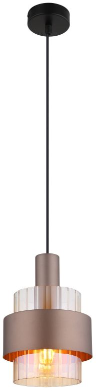 Globo Lighting Milley függőlámpa 1x60 W borostyán 15560HA