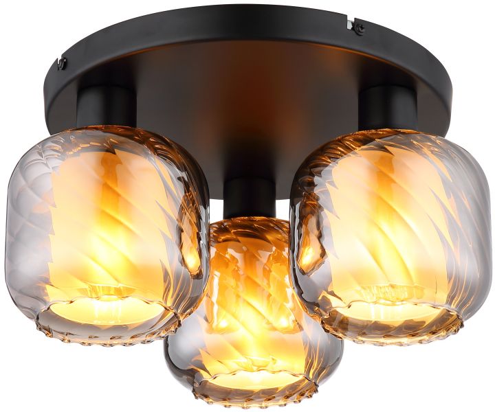 Globo Lighting Xia mennyezeti lámpa 3x60 W fekete 15754-3D