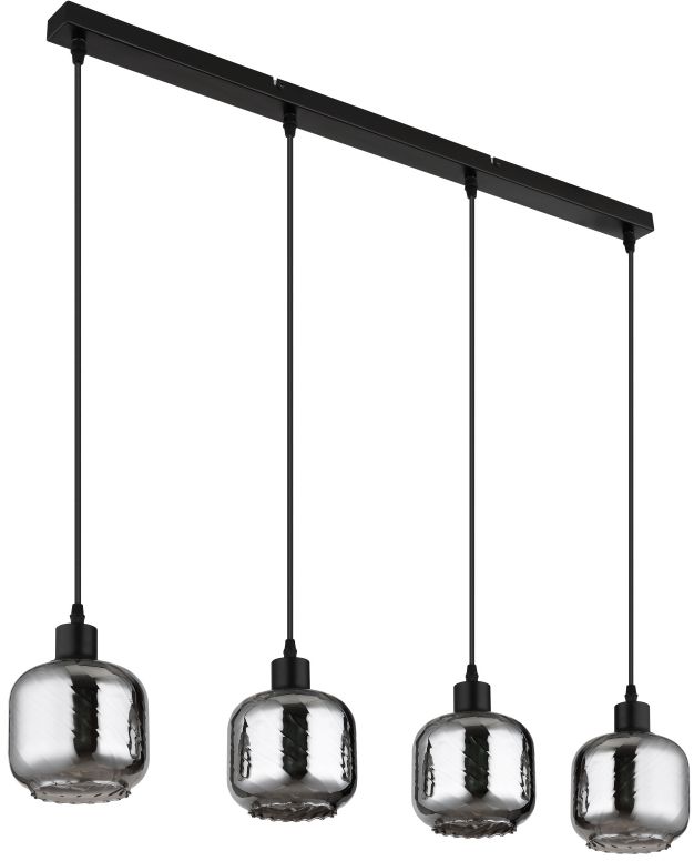 Globo Lighting Xia függőlámpa 4x25 W fekete 15754-4H