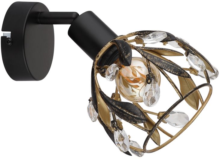 Globo Lighting Mika oldalfali lámpa 1x25 W fekete 15759-1