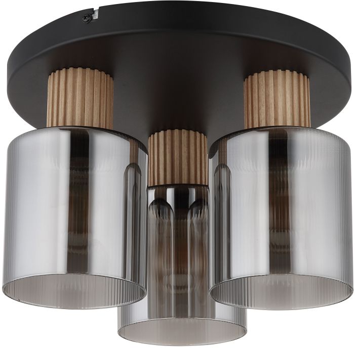 Globo Lighting Aleidis mennyezeti lámpa 3x25 W fekete-füst színű 15768-3D