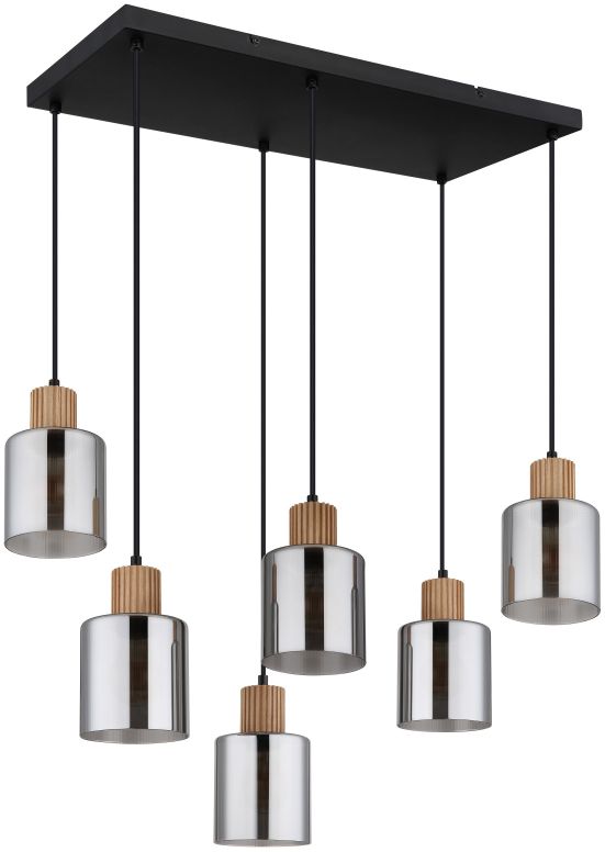 Globo Lighting Aleidis függőlámpa x25 W fekete 15768-6