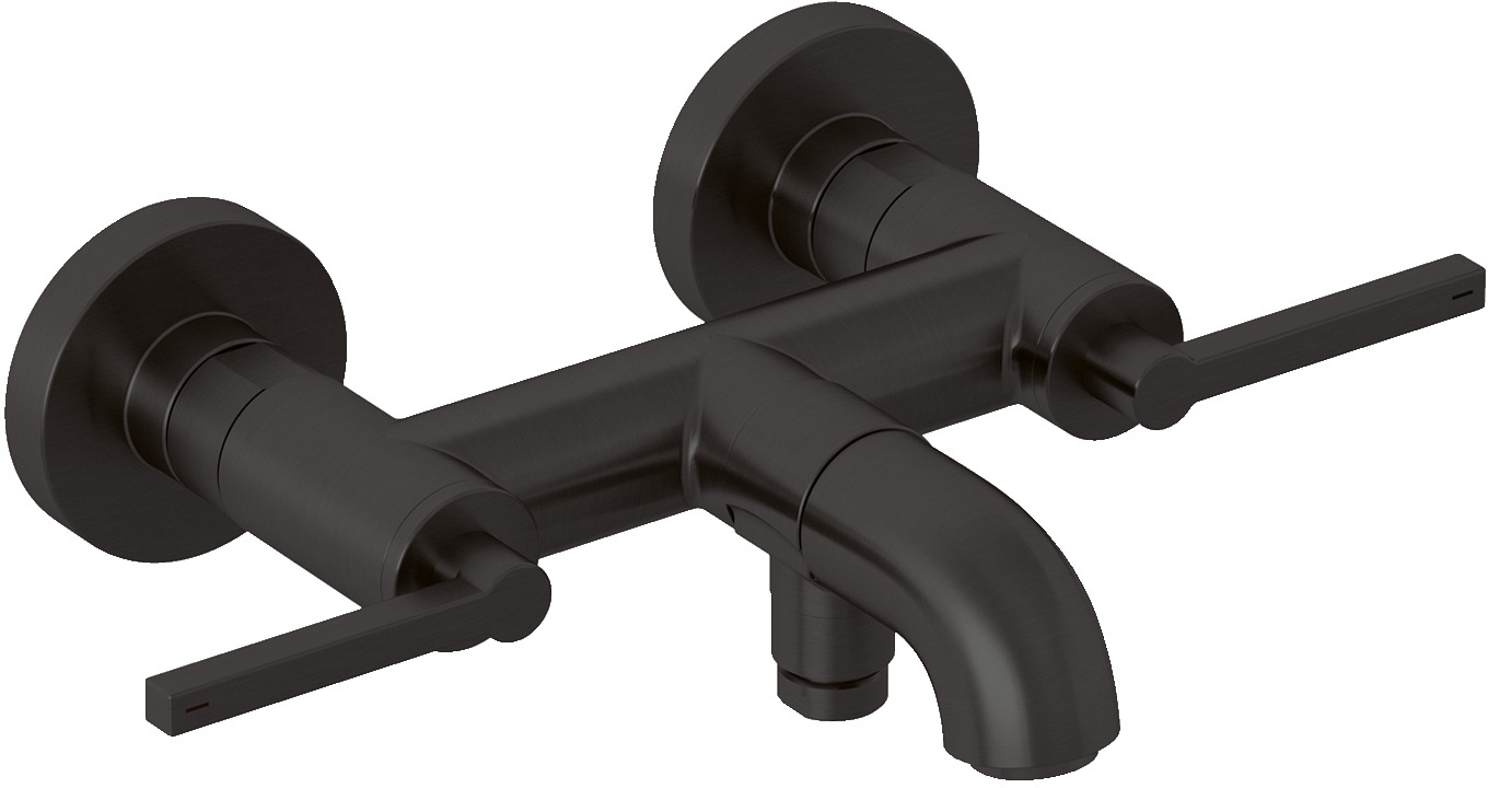 Kludi Nova Fonte Puristic kád és zuhany csaptelep fali fekete 20540N215