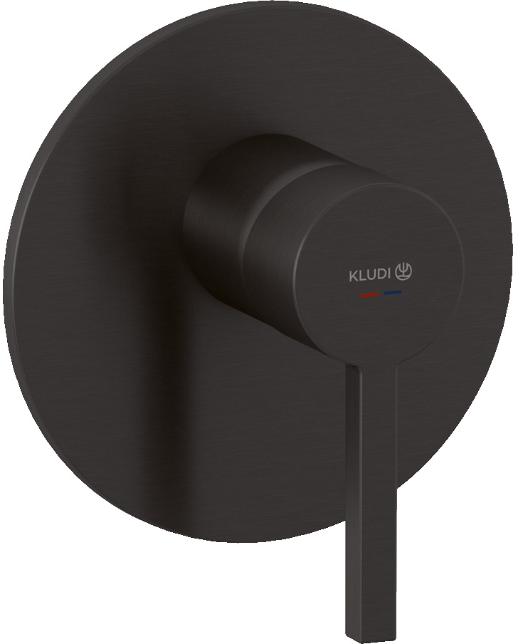 Kludi Nova Fonte Puristic zuhanycsaptelep süllyesztett fekete 20755N215