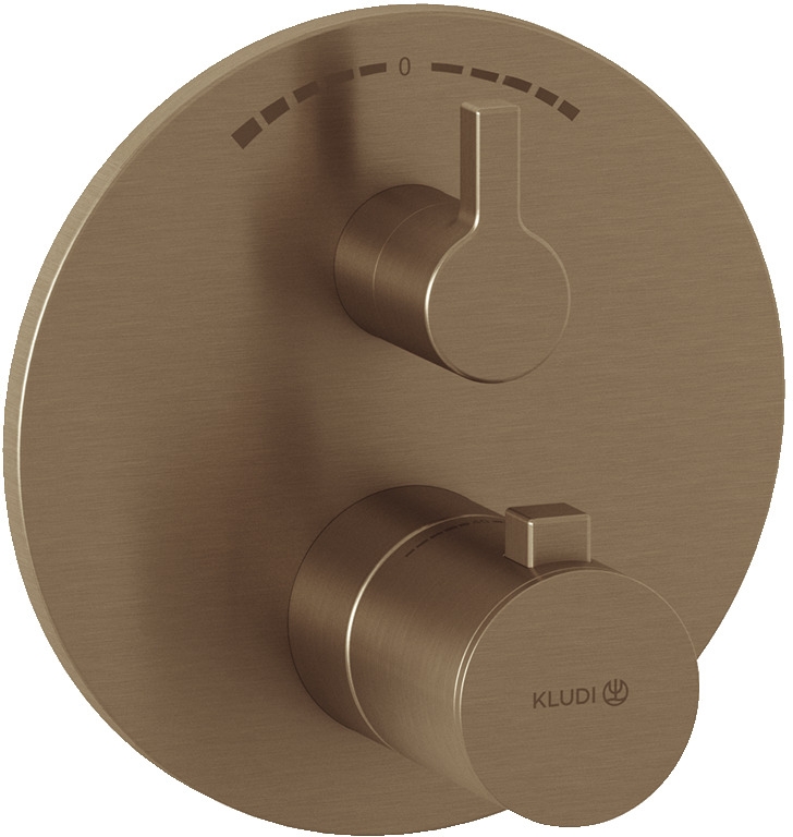 Kludi Nova Fonte Puristic kád és zuhany csaptelep süllyesztett z termosztáttal || 20810N115