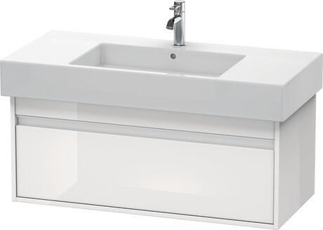 Duravit Ketho szekrény 100x45.5x41 cm mosdókagyló alá akasztható fehér KT669102222