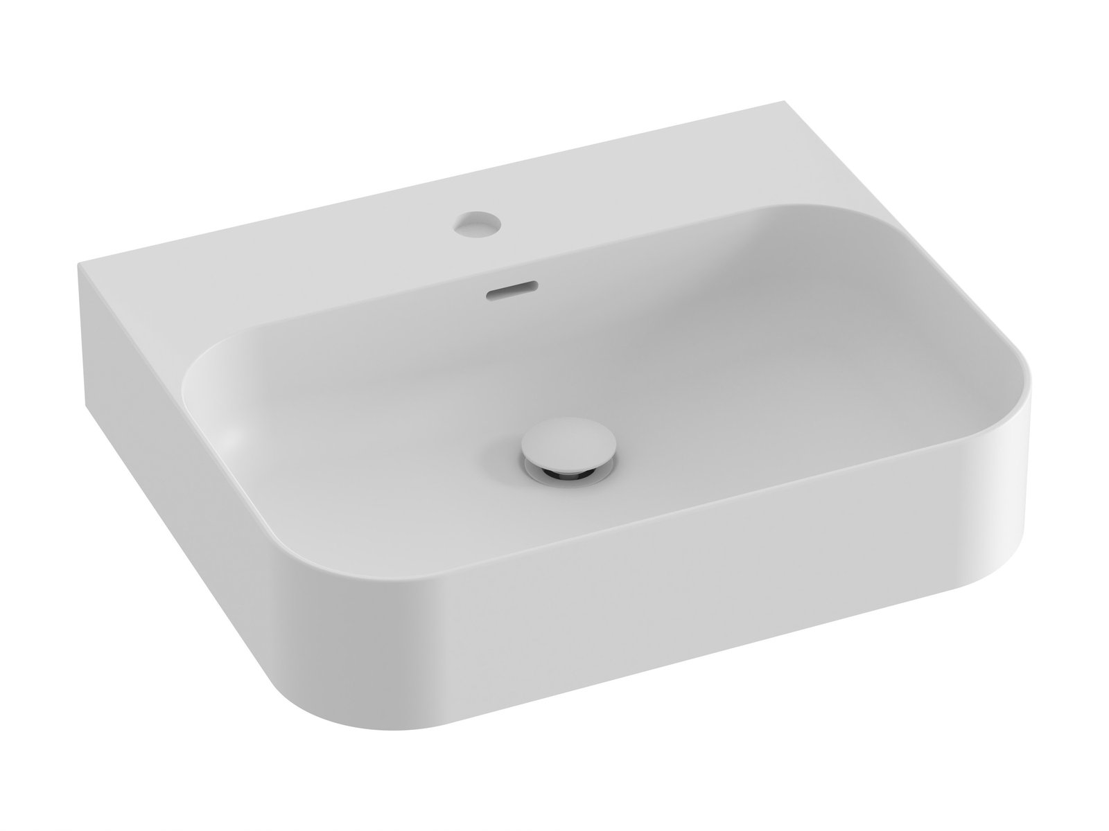 Ravak Ceramic mosdótál 55.3x45.2 cm négyszögletes klasszikus fehér XJX0E155006