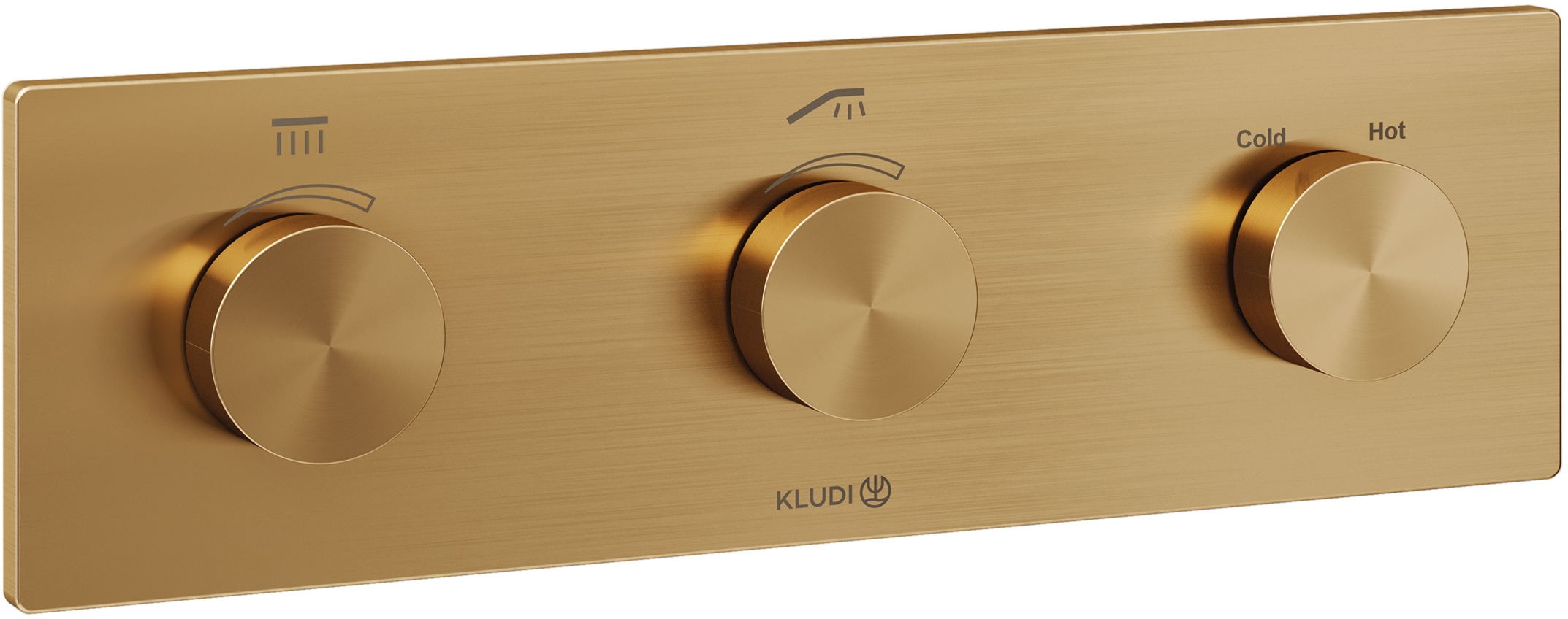 Kludi Pushtronic kád és zuhany csaptelep süllyesztett z termosztáttal || 38300N1-00