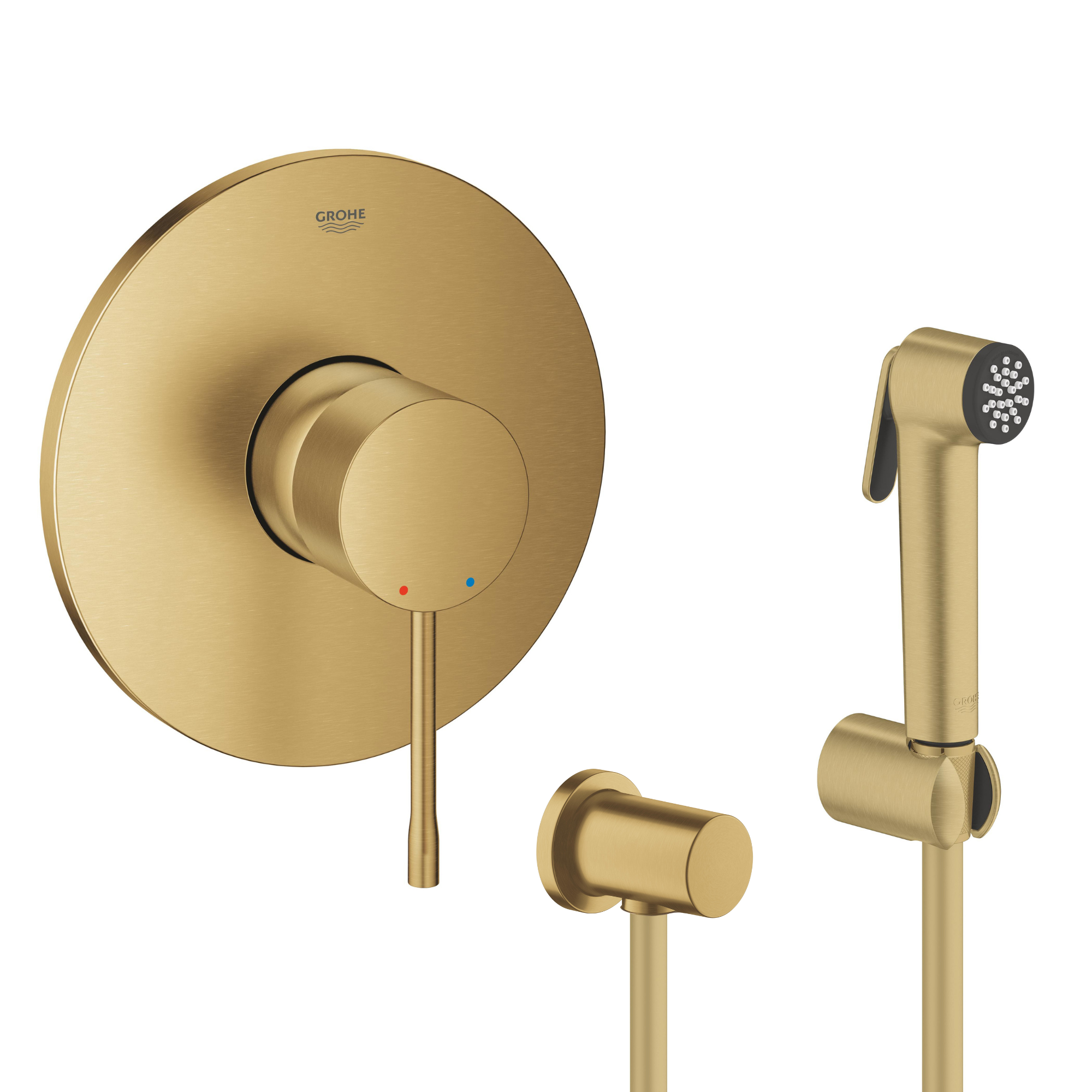 Készlet zuhanycsaptelep Grohe Essence 24057GN1, bidé zuhanykészlet Grohe Tempesta 27513GN1, 27057GN0