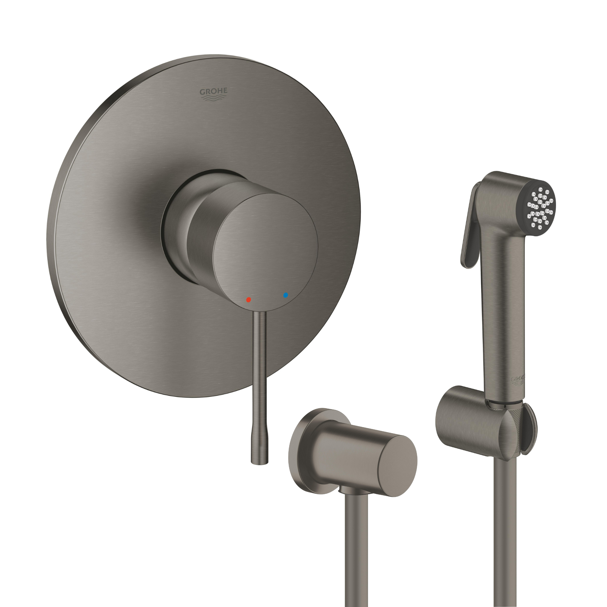 Készlet zuhanycsaptelep Grohe Essence 24057AL1, bidé zuhanykészlet Grohe Tempesta 27513AL1, 27057AL0