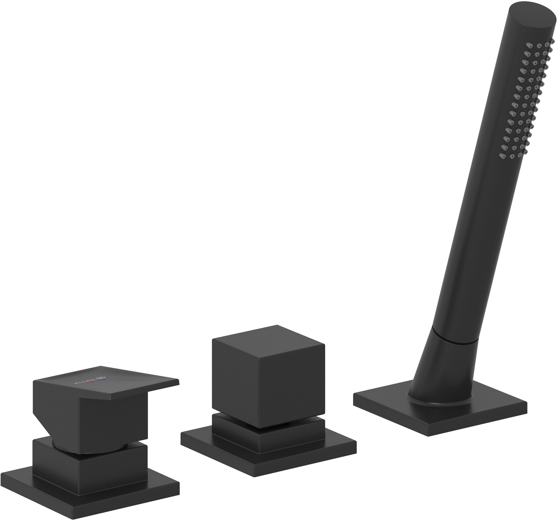 Kludi Decus kád és zuhany csaptelep fürdőkád fölé fekete 544473975