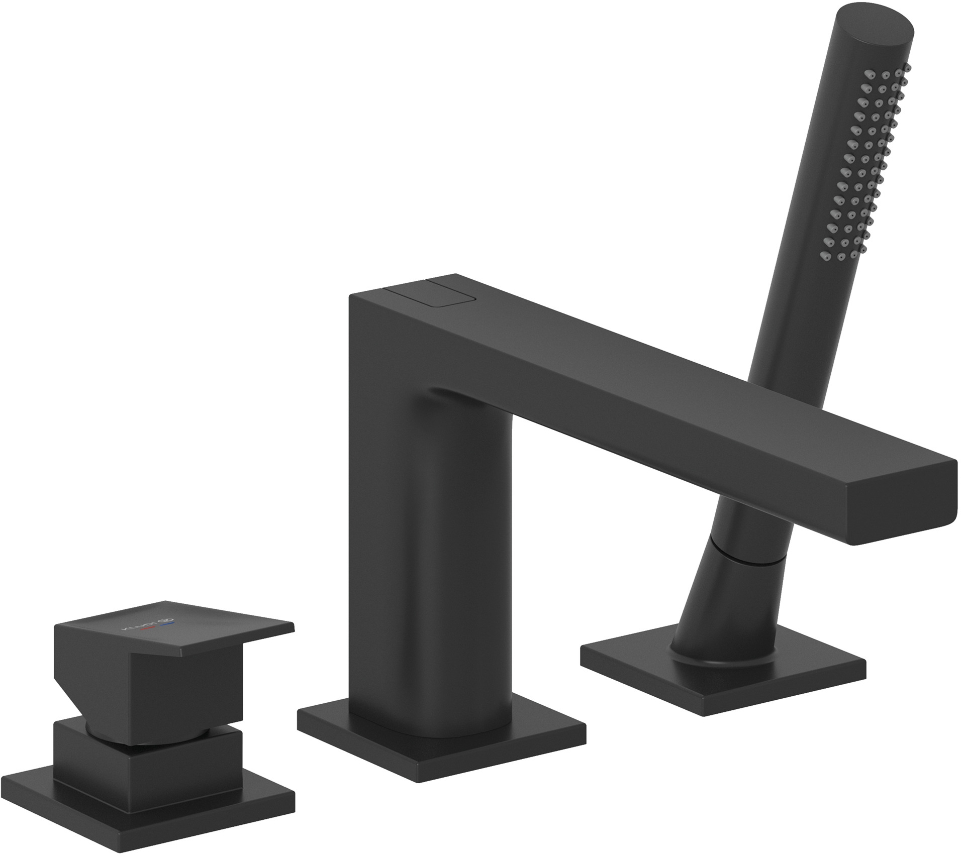 Kludi Decus kád és zuhany csaptelep fürdőkád fölé fekete 544483975