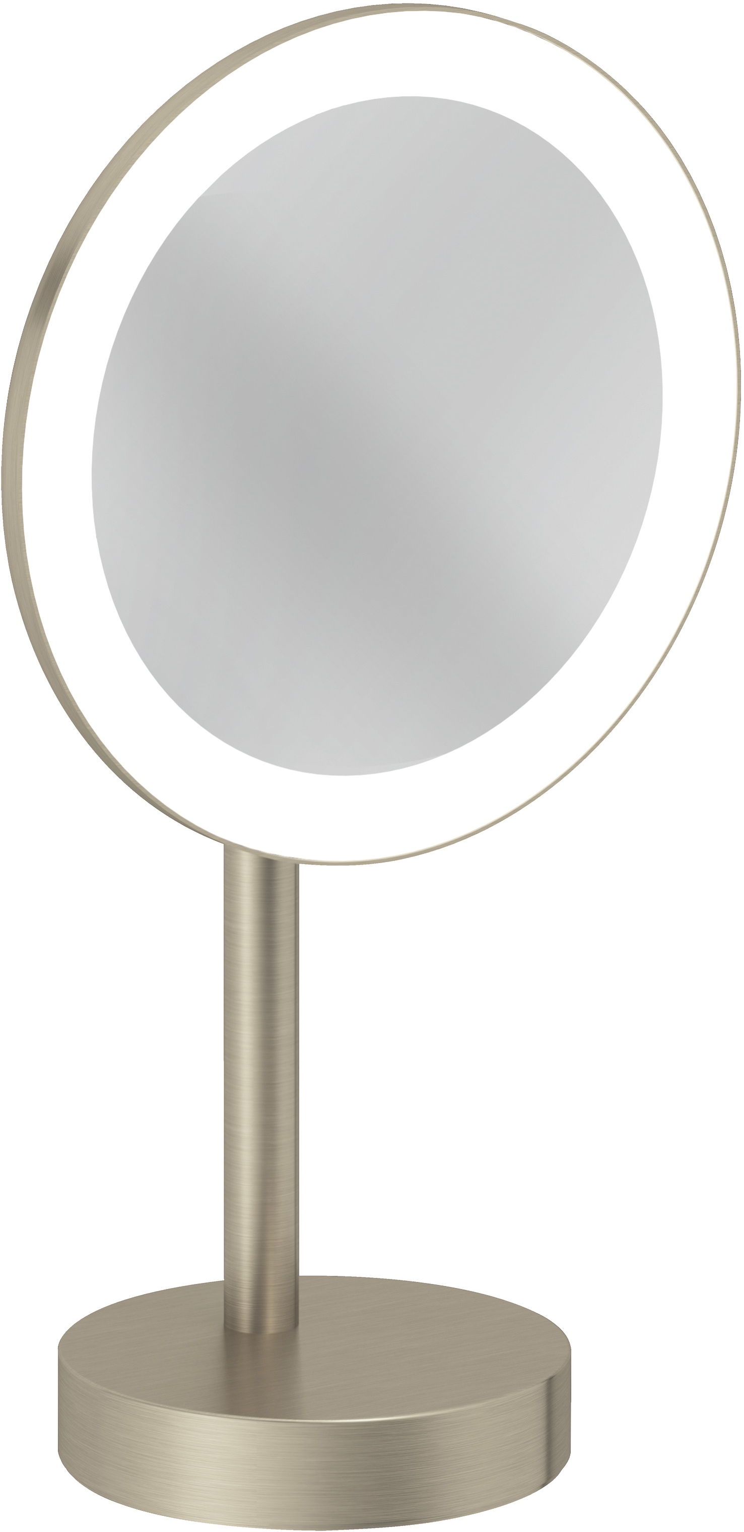 Kludi Vela R kozmetikai tükör 20.2x35.5 cm kerek világítással nikkel 58995N5F