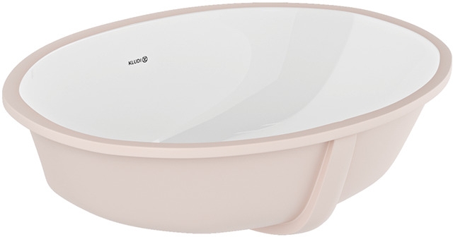 Kludi Resa mosdótál 44x35 cm ovális alulról beépíthető fehér 59W0243