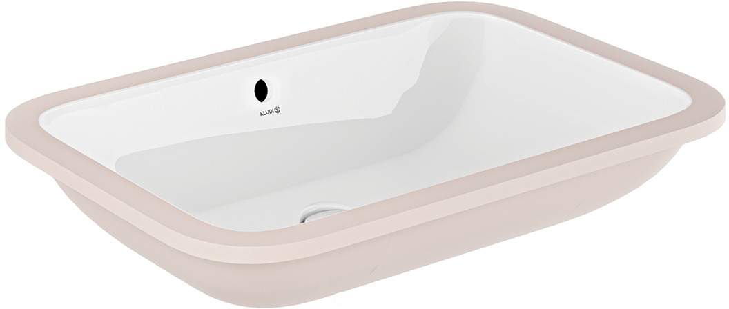 Kludi Resa mosdótál 55x36 cm négyszögletes alulról beépíthető fehér 59W0643