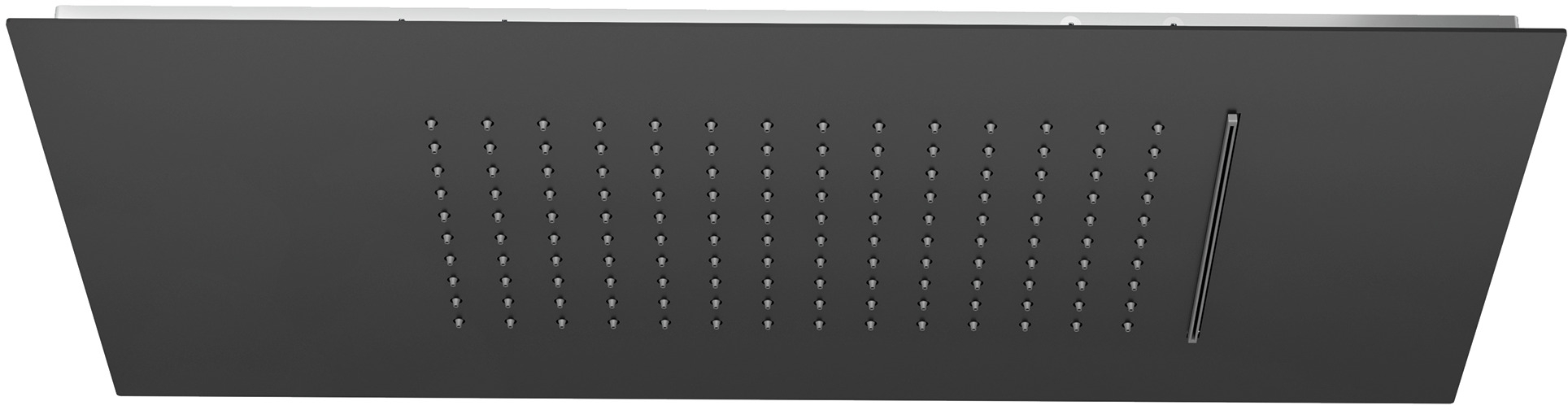 Kludi Asana fejzuhany 60x30 cm négyszögletes fekete 6945039-00