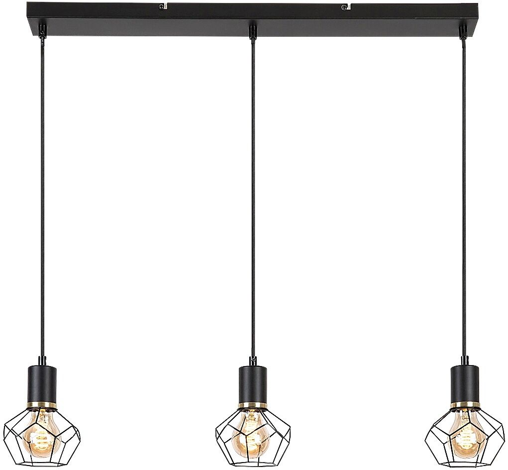 Rabalux Fran függőlámpa 3x40 W fekete 72242