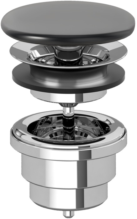 Villeroy & Boch mosdó dugó fekete 683500R7
