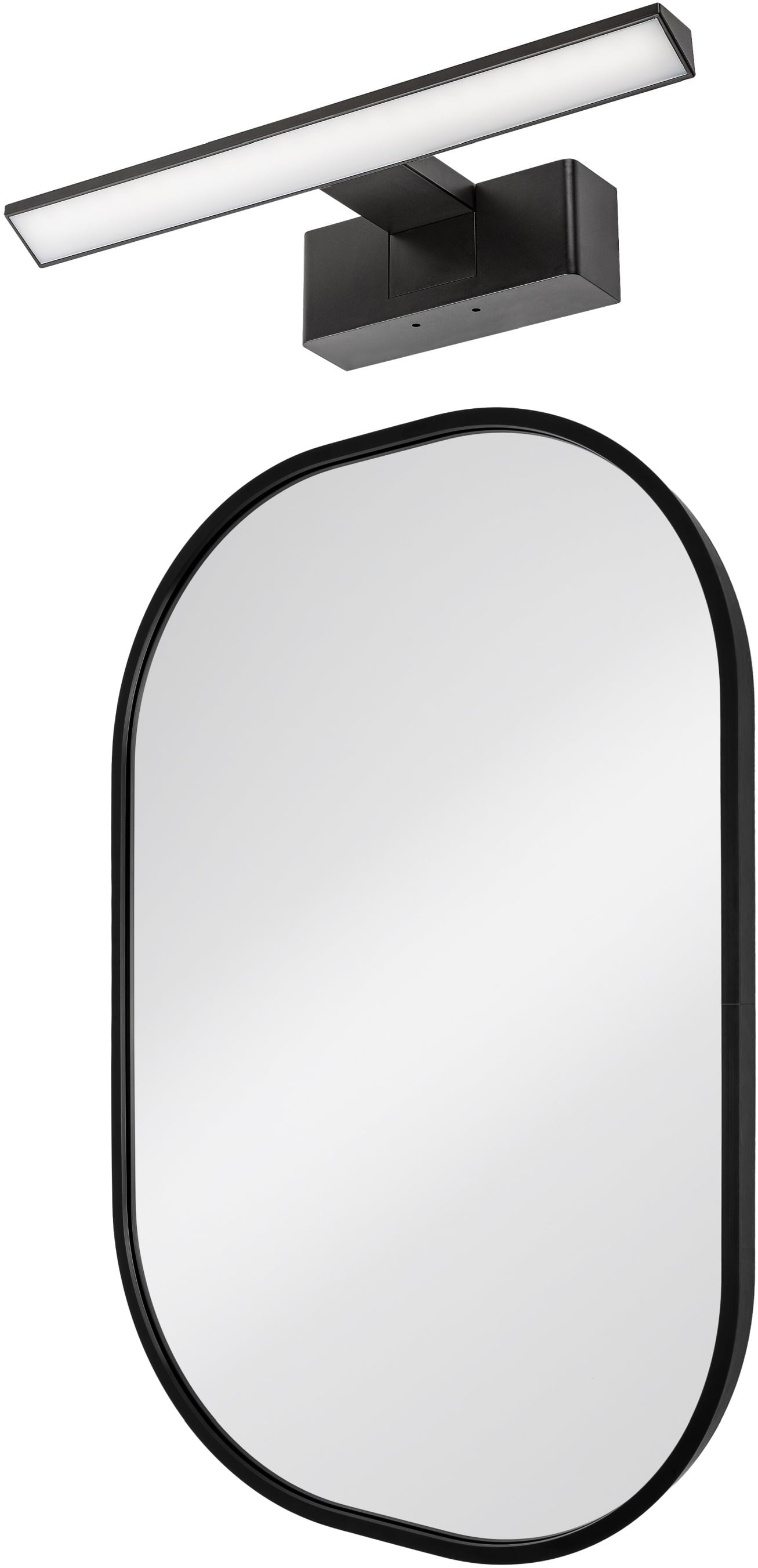 Készlet tükör Dubiel Vitrum Luis 5905241012841, oldalfali lámpa Rabalux Loric 75024