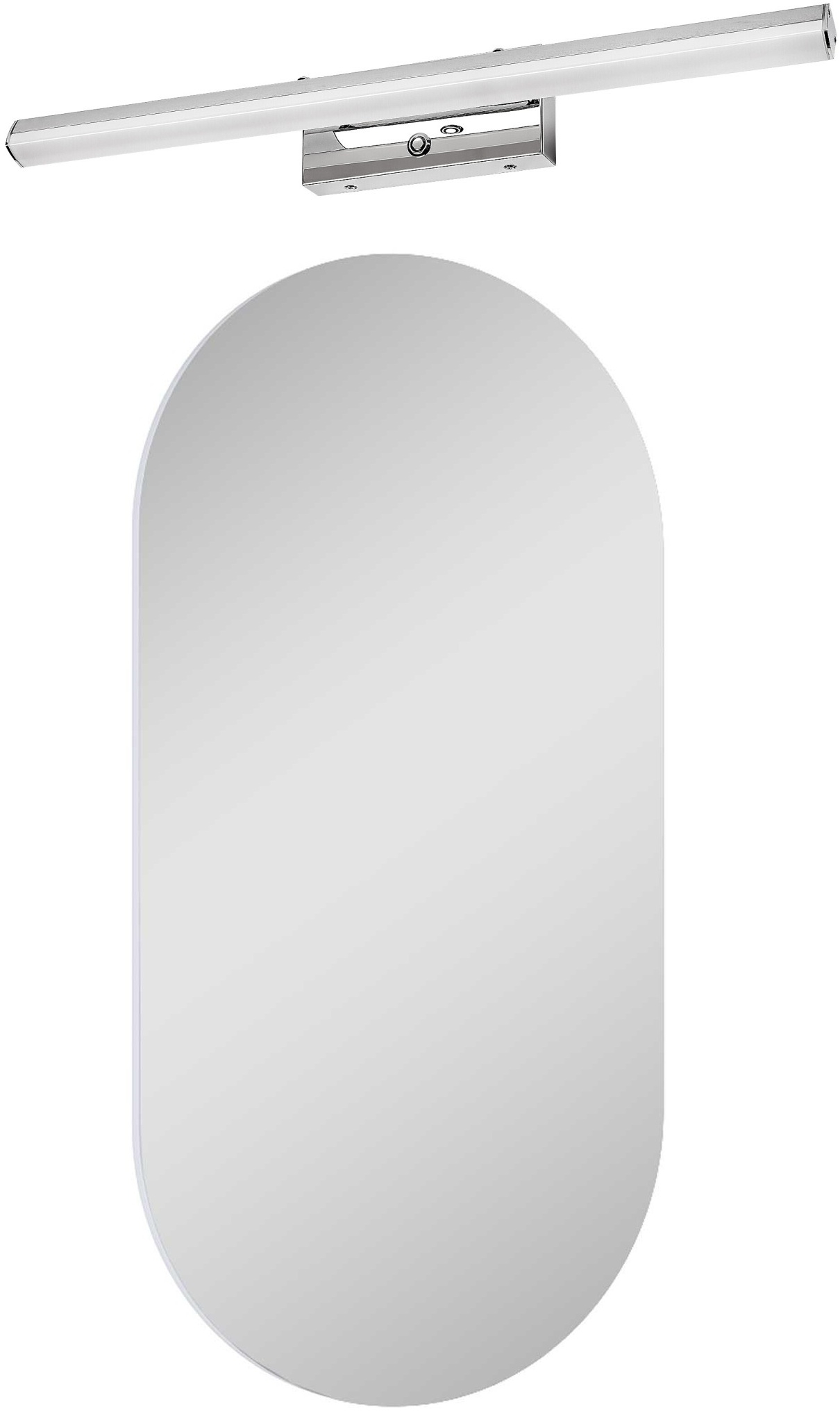 Készlet tükör Elita Oval RE067567000010, oldalfali lámpa Rabalux Turgon 75016