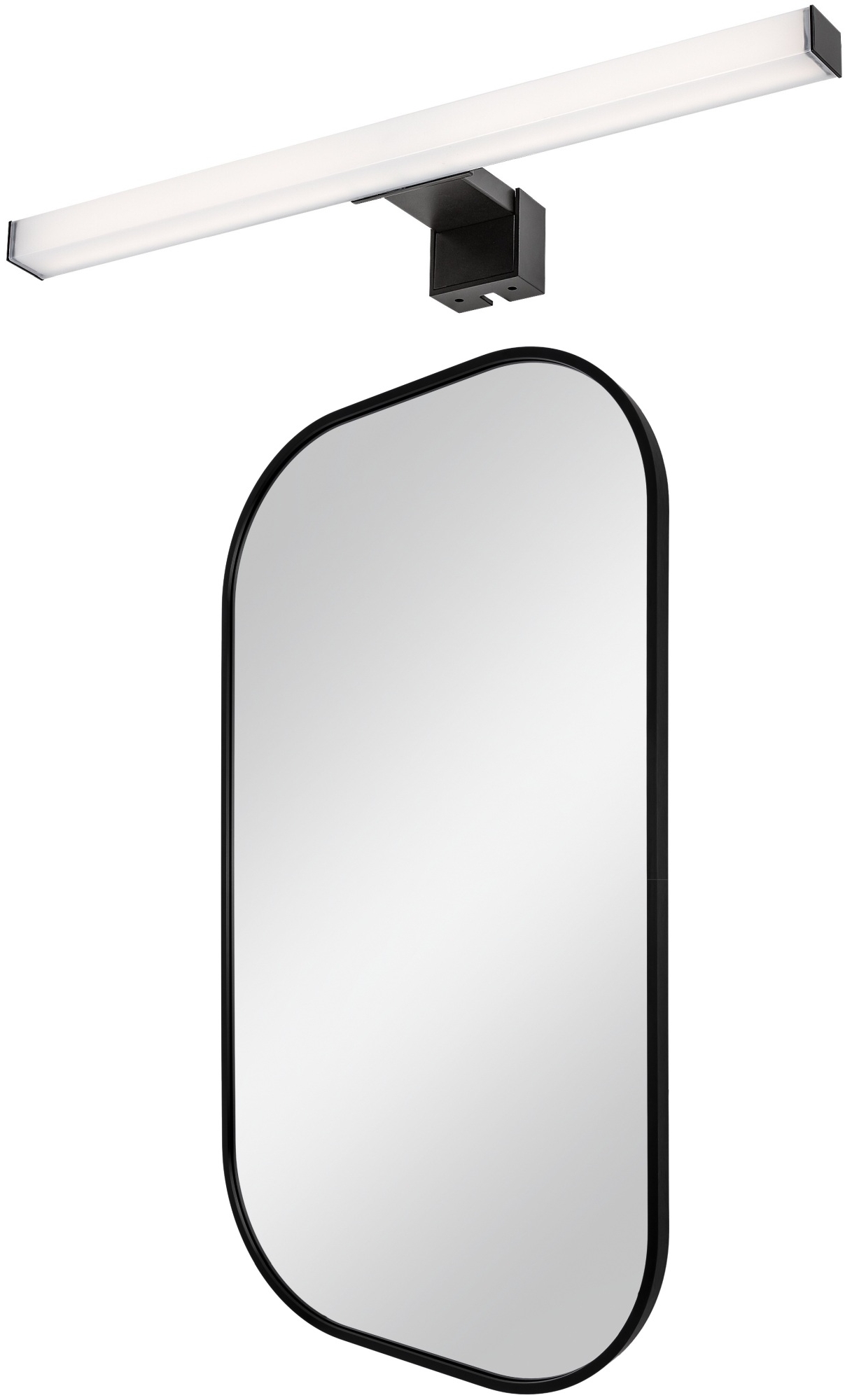 Készlet tükör Dubiel Vitrum Luis 5905241012834, oldalfali lámpa Rabalux Oliro 75051