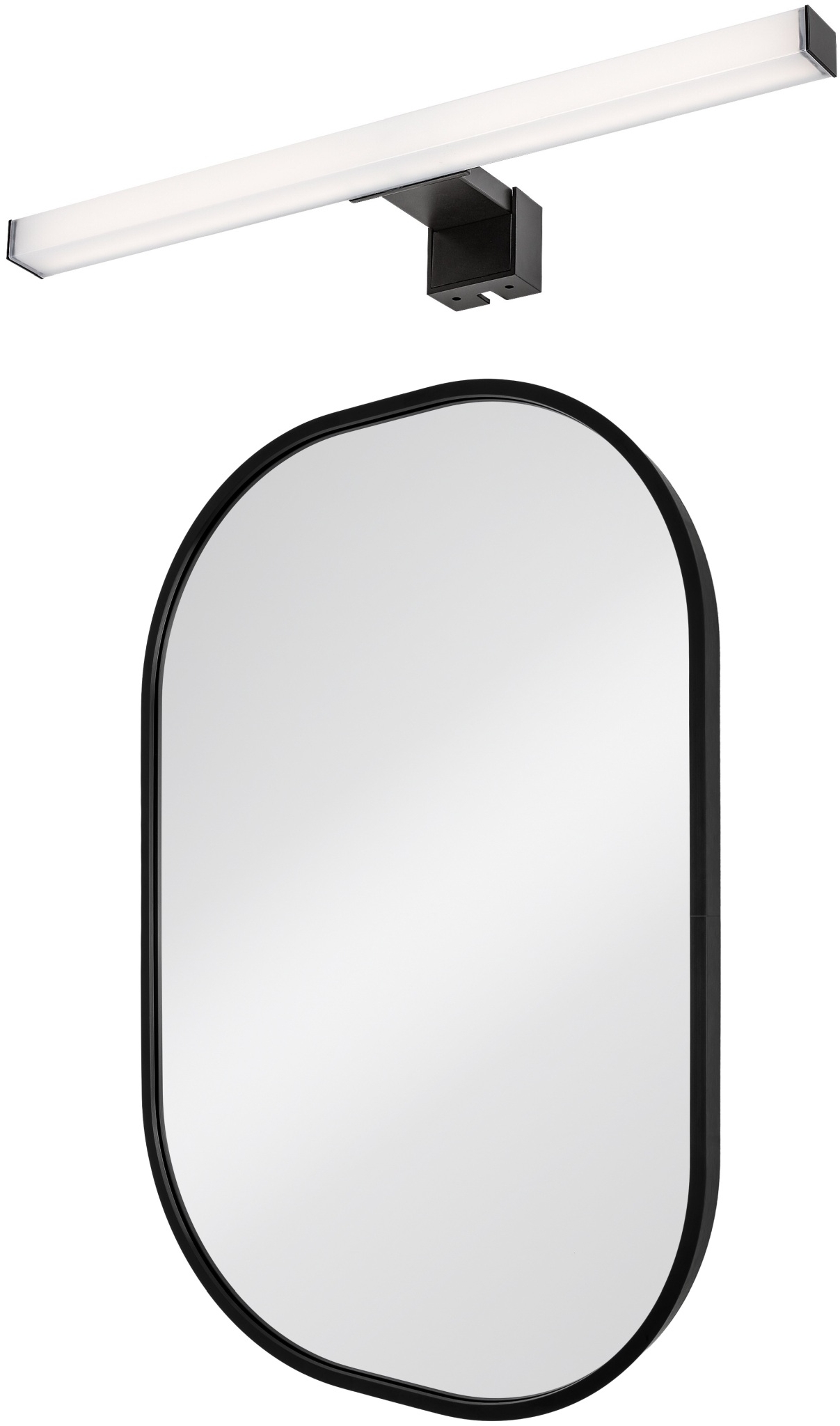 Készlet tükör Dubiel Vitrum Luis 5905241012827, oldalfali lámpa Rabalux Oliro 75051