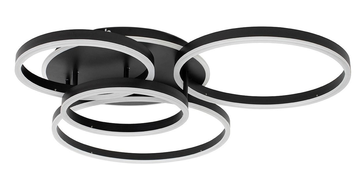 Moosee Rings mennyezeti lámpa x66 W fekete MSE1501100505