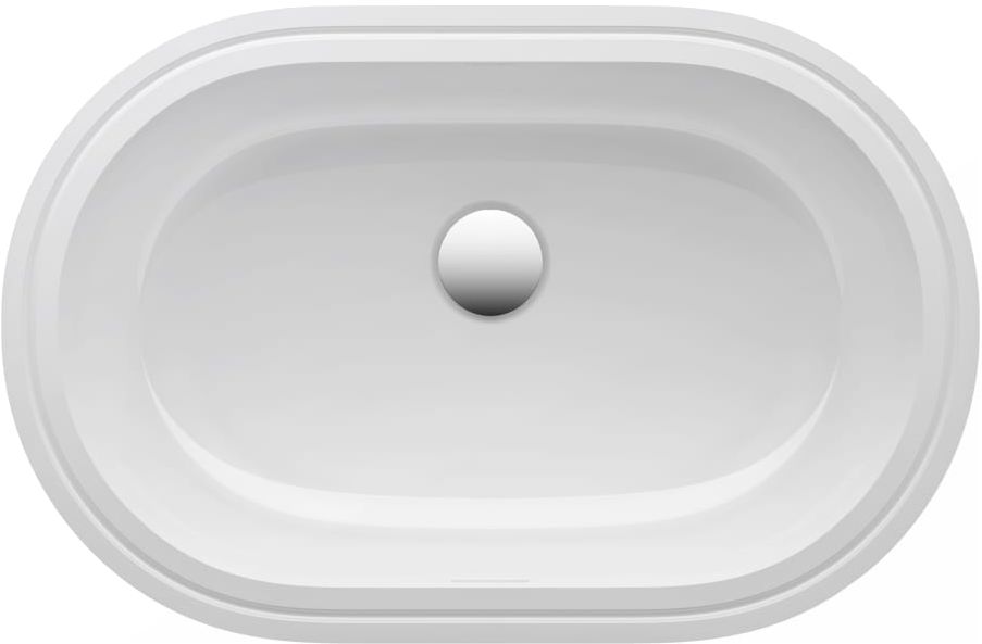 Laufen Savoy mosdótál 51x31 cm ovális alulról beépíthető fehér H8189450001551