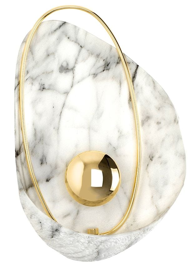 Moosee Rock oldalfali lámpa 1x4 W arany-mmárvány MSE1501100145