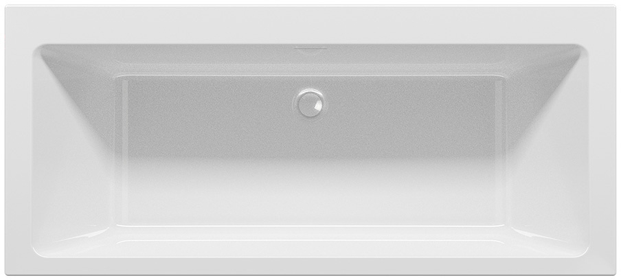 Riho Rethink Cubic Wall egyenes kád 180x80 cm fehér B160001005