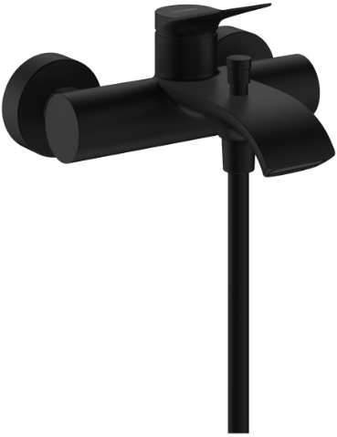 Hansgrohe Vivenis kád és zuhany csaptelep fali fekete 75423670